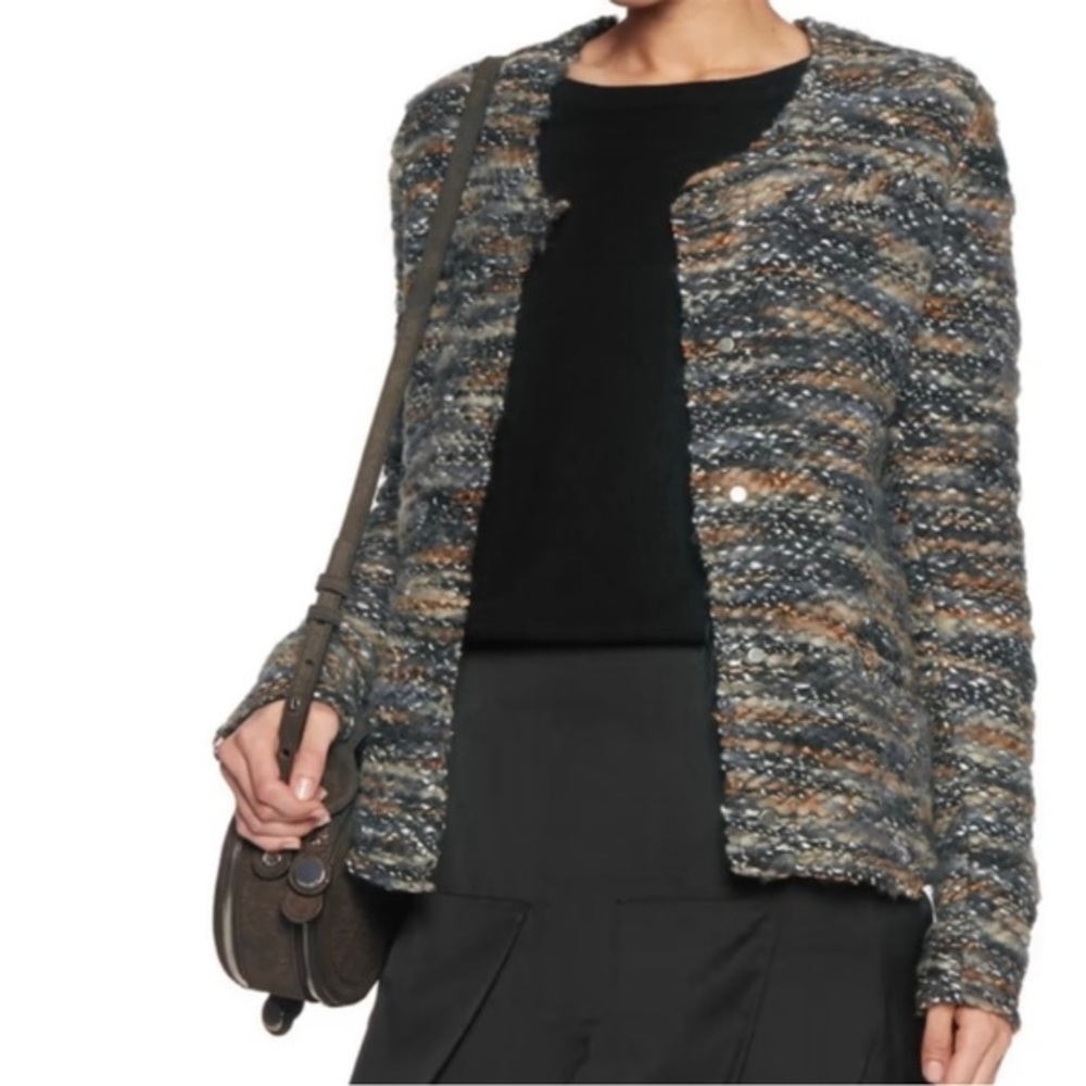 IRO Molly Tweed Blazer Jacket size 34/ US 2